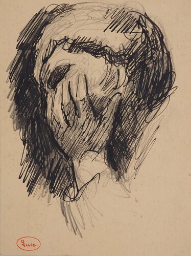 Le penseur by Maximilien Luce, Drawing for Sale on Singulart