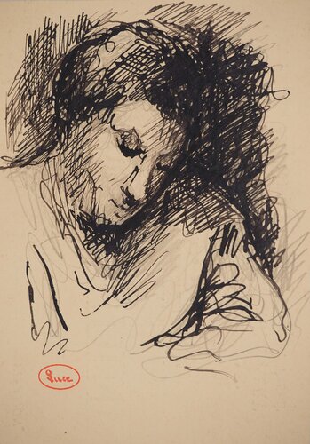L'écrivain by Maximilien Luce, Drawing for Sale on Singulart