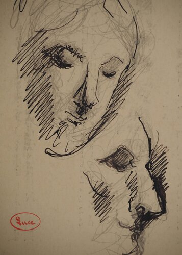 Etude pour visage féminin by Maximilien Luce, Work on Paper for Sale on Singulart