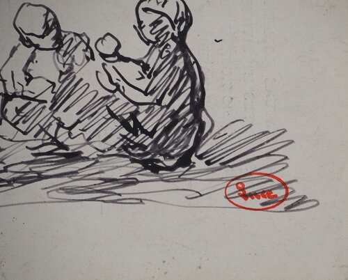 Famille au parc by Maximilien Luce, 종이 for Sale on Singulart