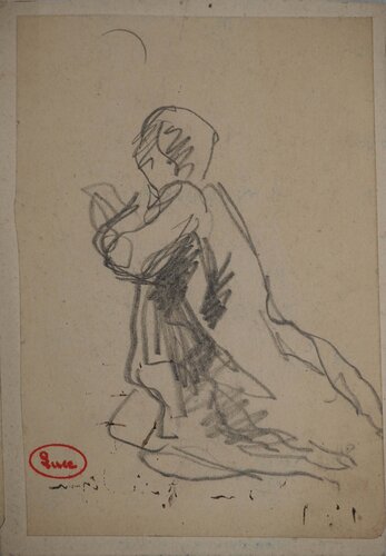 La prière by Maximilien Luce, Drawing for Sale on Singulart