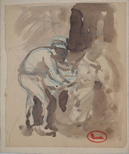 Le mineur by Maximilien Luce, Drawing for Sale on Singulart