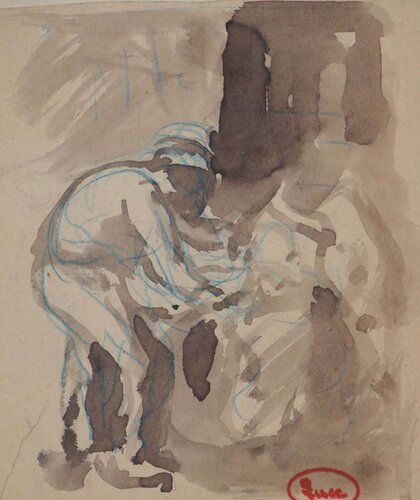 Le mineur par Maximilien Luce, Œuvre sur papier en vente sur Singulart