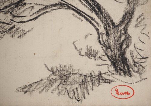 Arbre en lisière de forêt van Maximilien Luce, Werk op papier te koop op Singulart