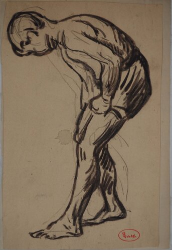 Préparation pour la baignade by Maximilien Luce, Drawing for Sale on Singulart