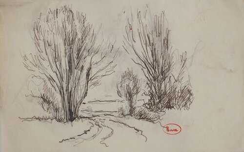 Sentier de Province by Maximilien Luce, Drawing for Sale on Singulart