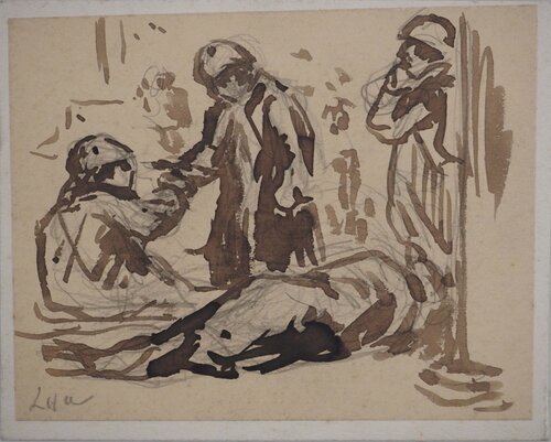 Les poilus by Maximilien Luce, Drawing for Sale on Singulart