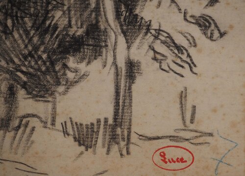 Allée de hêtres van Maximilien Luce, Werk op papier te koop op Singulart