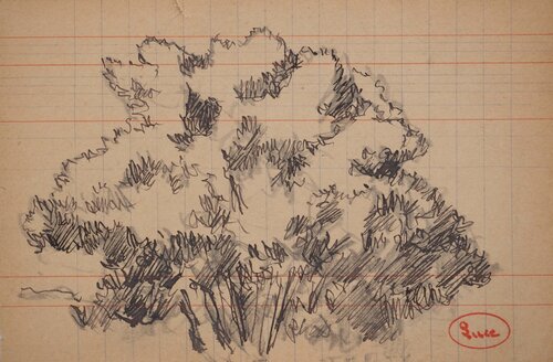 Le bosquet by Maximilien Luce, Drawing for Sale on Singulart