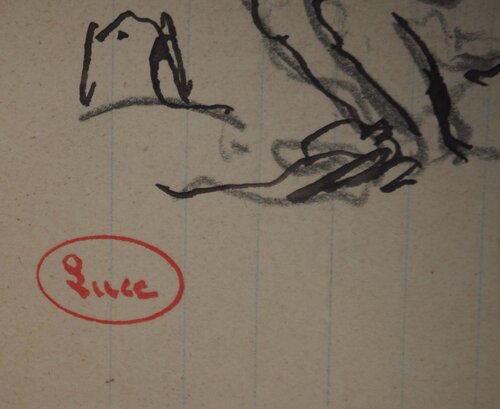Hommes chapeautés  by Maximilien Luce, Work on Paper for Sale on Singulart