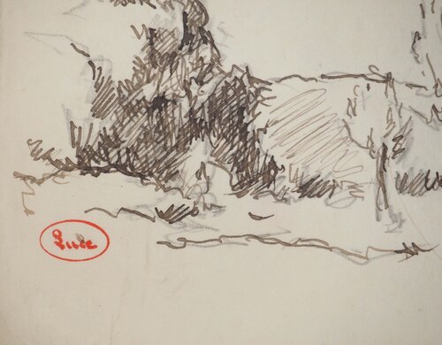 Paysage près de Rolleboise by Maximilien Luce, Work on Paper for Sale on Singulart
