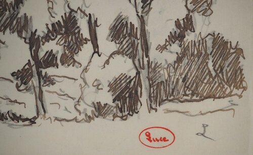Normandie, Forêt en été by Maximilien Luce, Work on Paper for Sale on Singulart