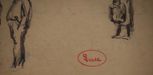 Balade sur le pont van Maximilien Luce, Werk op papier te koop op Singulart