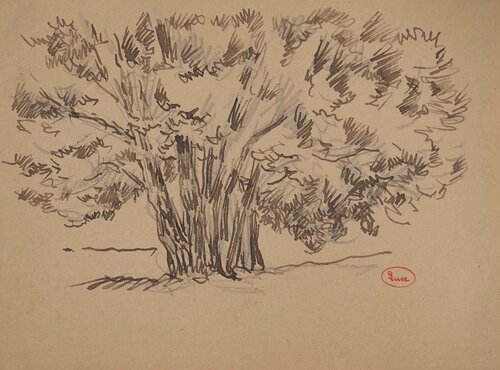 Arbres isolés de Maximilien Luce, Dibujo a la venta en Singulart