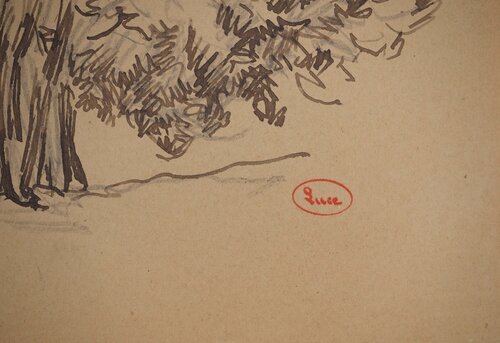 Arbres isolés by Maximilien Luce, Work on Paper for Sale on Singulart