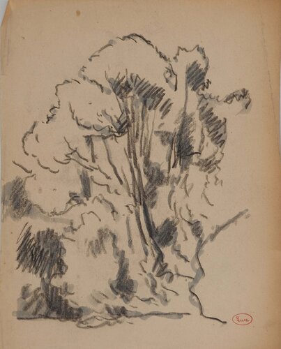 Paysage de campagne by Maximilien Luce, Drawing for Sale on Singulart