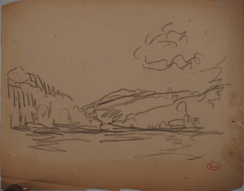 La plaine de Maximilien Luce, Dibujo a la venta en Singulart