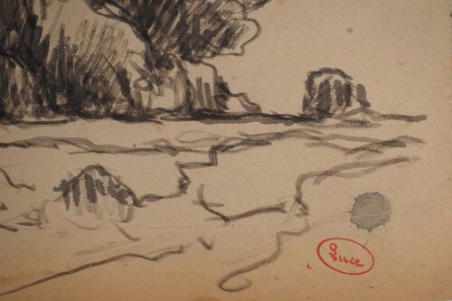 La plaine by Maximilien Luce, Work on Paper for Sale on Singulart