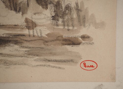 Vue sur le sous-bois by Maximilien Luce, Work on Paper for Sale on Singulart