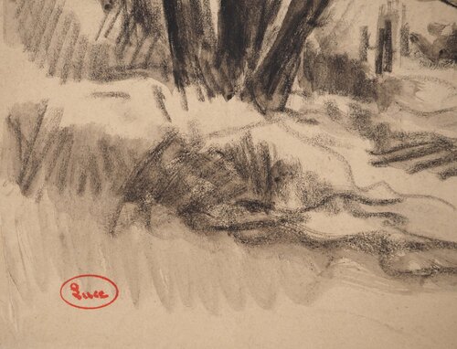Entrée du sous bois von Maximilien Luce, Werk auf Papier kaufen auf Singulart