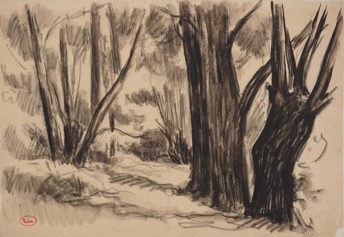 Entrée du sous bois par Maximilien Luce, Dessin en vente sur Singulart