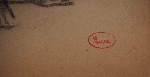 Les deux cyprès van Maximilien Luce, Werk op papier te koop op Singulart