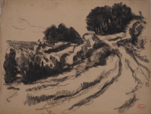 Le petit sentier forestier par Maximilien Luce, Dessin en vente sur Singulart