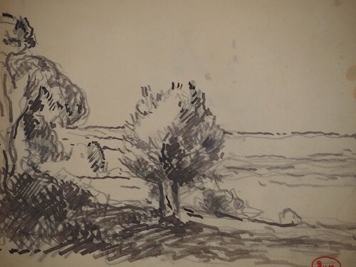 Etude pour un paysage d'été di Maximilien Luce, Opera su carta in vendita su Singulart