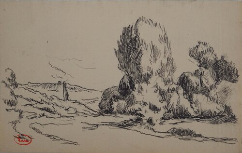 Le sentier by Maximilien Luce, Drawing for Sale on Singulart