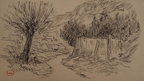 Ruisseau du village by Maximilien Luce, Drawing for Sale on Singulart