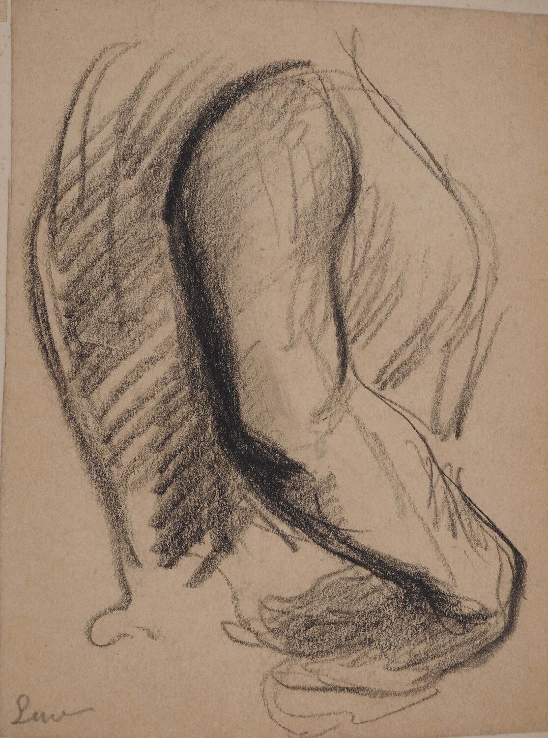 Etude d'un buste de femme Maximilien Luce Dibujo en venta