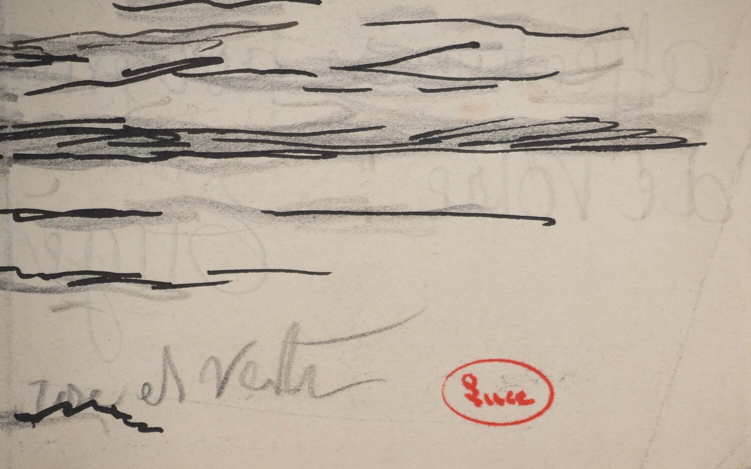 Végétation en bord de mer Maximilien Luce Werk auf Papier zu verkaufen