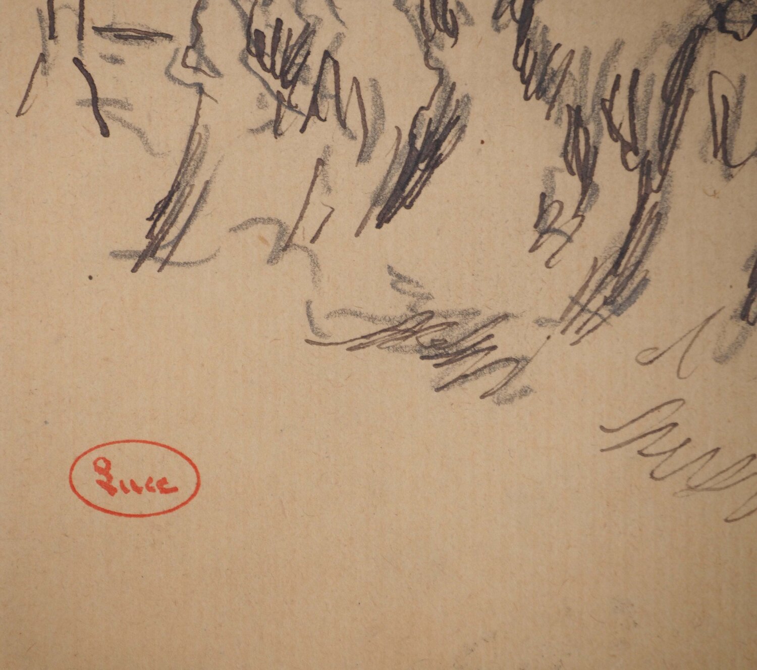 Végétation en bord de route Maximilien Luce Werk auf Papier zu verkaufen