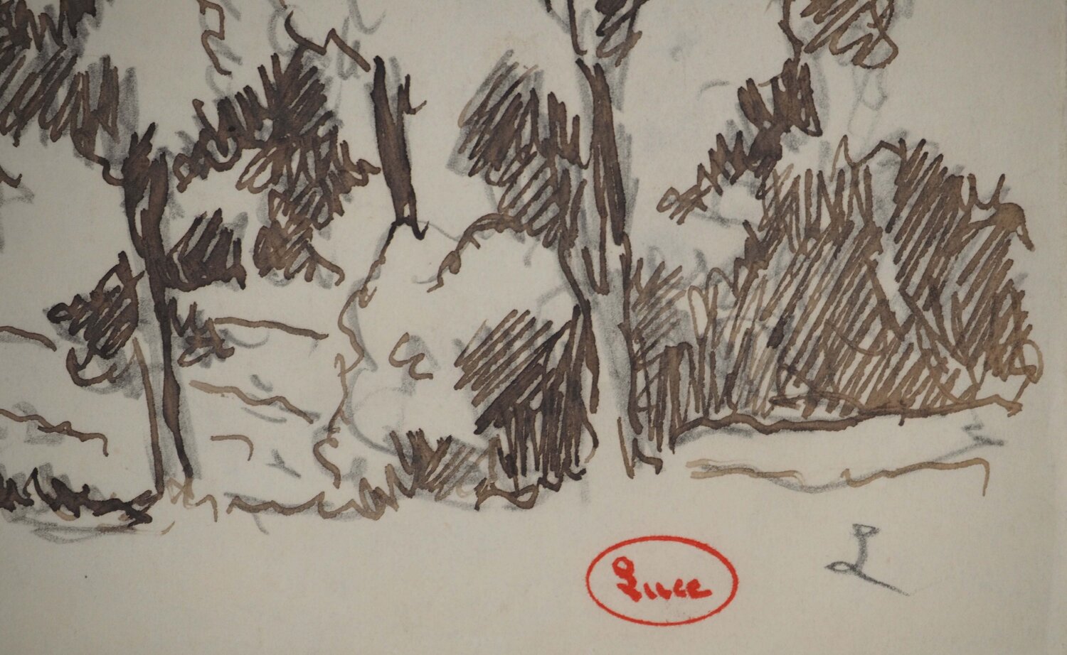 Normandie, Forêt en été Maximilien Luce Werk auf Papier zu verkaufen