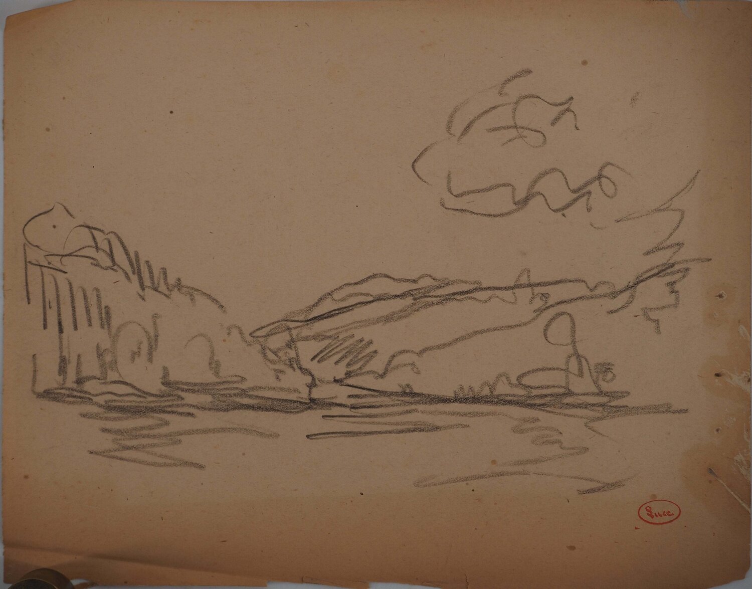 La plaine Maximilien Luce Dibujo en venta