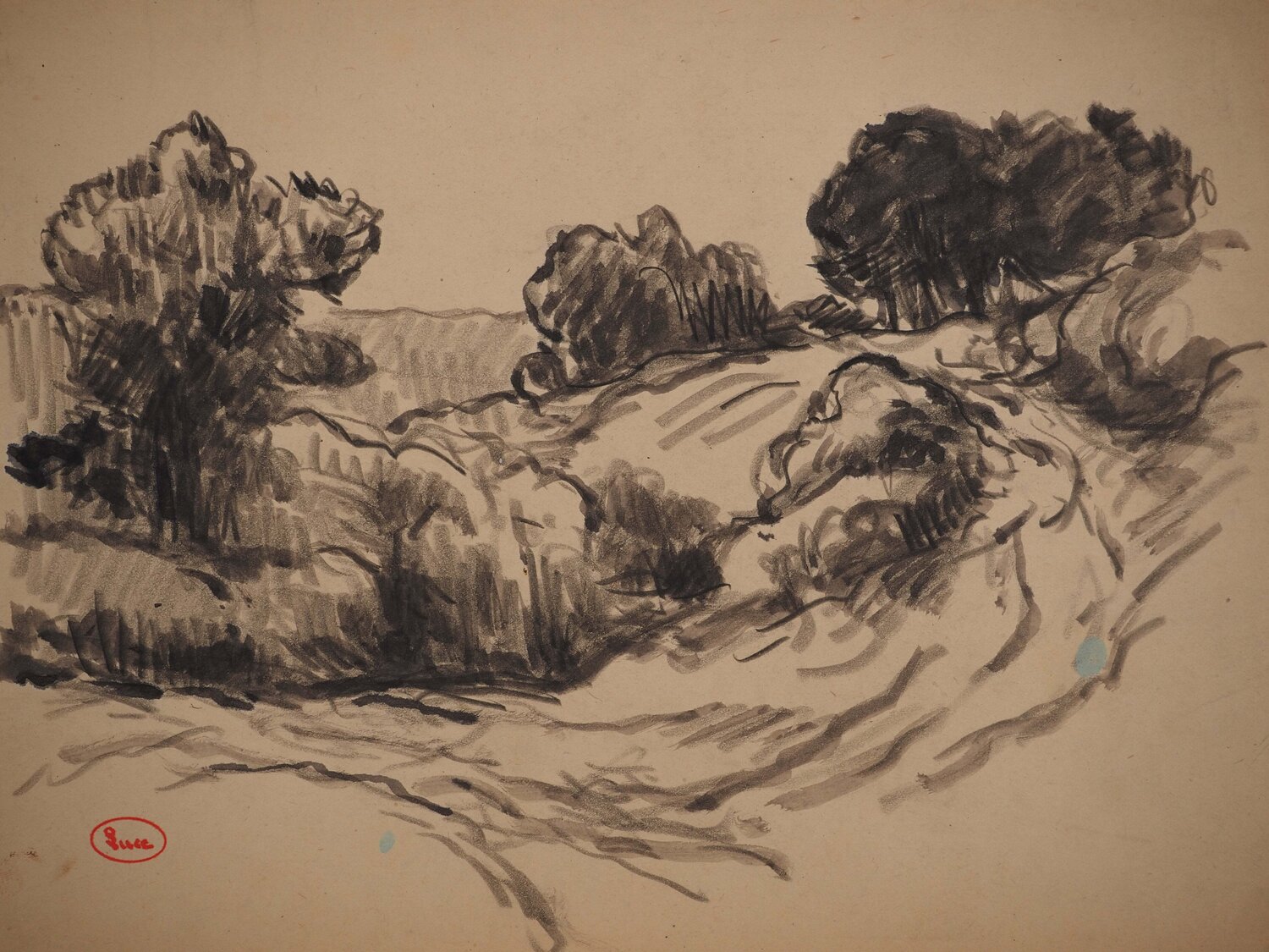 Sentier à flanc de coteau Maximilien Luce