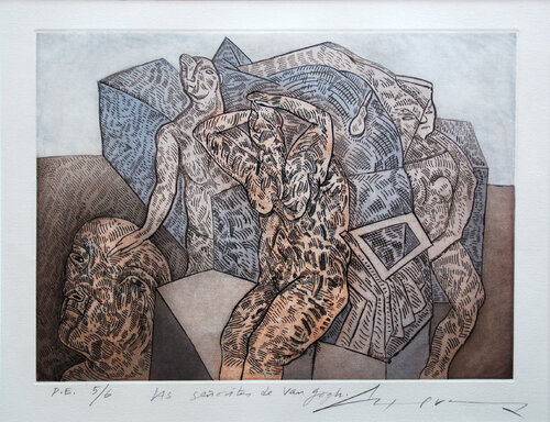 Las Senoritas de Van Gogh van José Luis Cuevas, Afdruk te koop op Singulart