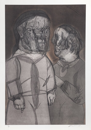 Justine y el Marquez de SAde  van José Luis Cuevas, Afdruk te koop op Singulart
