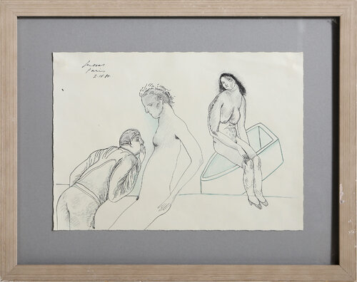 Whispering Figure by José Luis Cuevas, Work on Paper for Sale on Singulart