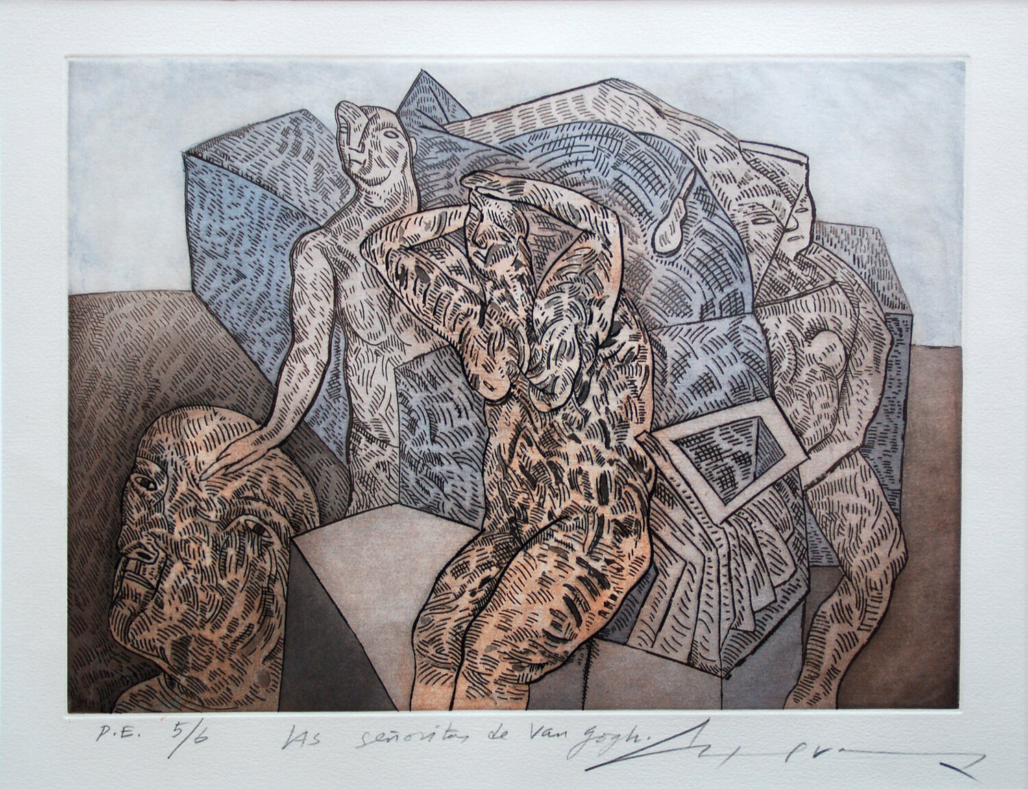 Las Senoritas de Van Gogh José Luis Cuevas Stampa in vendita