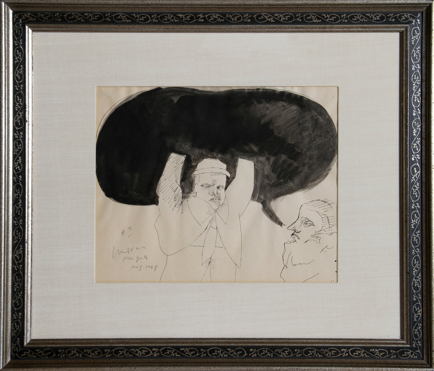 Political Demagogy III José Luis Cuevas Werk auf Papier zu verkaufen