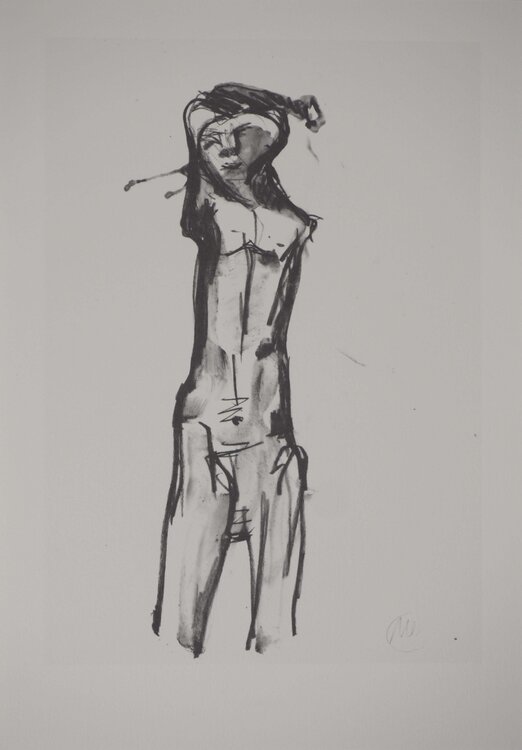 Etude d'homme nu Markus Lüpertz