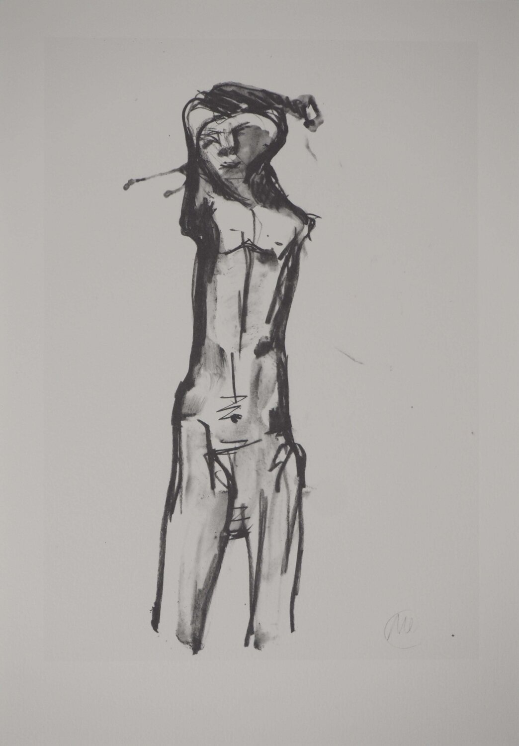 Etude d'homme nu Markus Lüpertz Impresión en venta