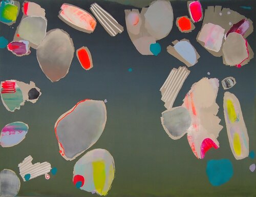 Touches of Happiness van Karol Vallée, Schilderij te koop op Singulart