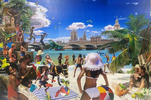 Club Tropicana (membership has its privileges) van David Mach, Werk op papier te koop op Singulart