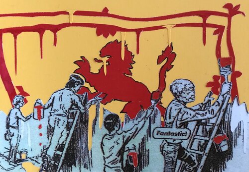 Fantastic! di David Mach, Opera su carta in vendita su Singulart