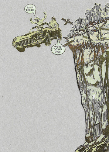 Cliffhanger par David Mach, Œuvre sur papier en vente sur Singulart