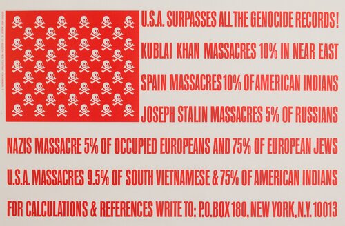 U.S.A. Surpasses All The Genocide Records! by George Maciunas, 版画 for Sale on Singulart
