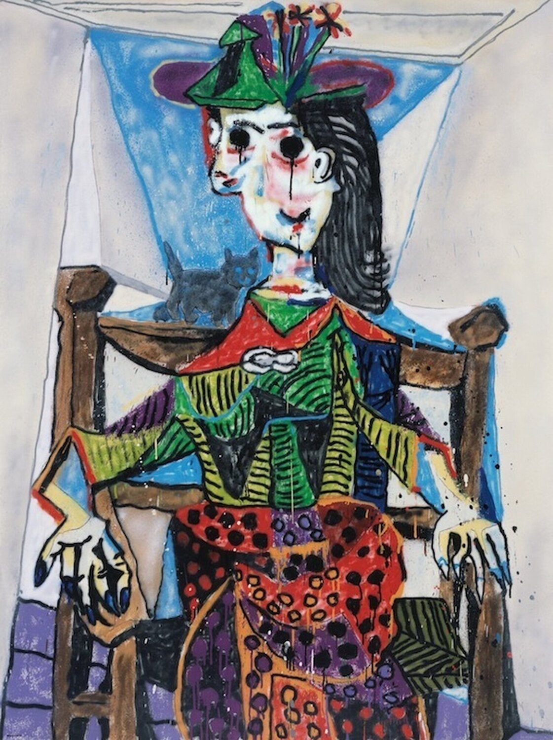 Dora Maar au Chat 2_P MADSAKI Stampa in vendita