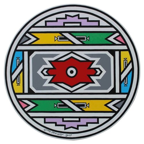 Ndebele Pattern de Esther Mahlangu, Pintura a la venta en Singulart
